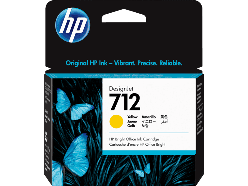 Cartucho de Tinta HP DesignJet 712 Amarillo de 29 ml - Tienda HP.com Perú