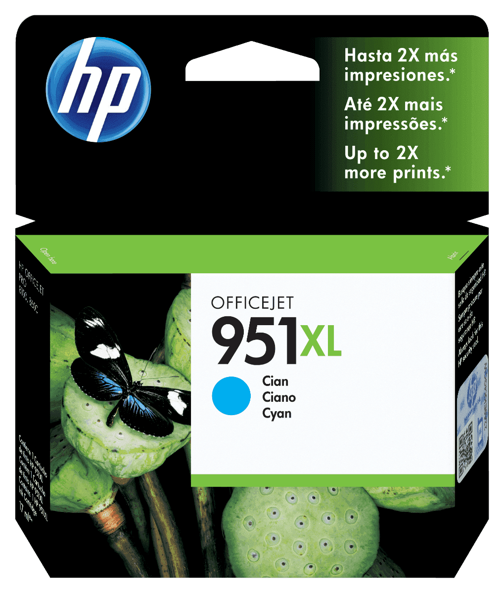Cartucho de Tinta HP 951XL Cian Original - Tienda HP.com Perú